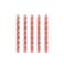 Creative Converting Metallic Spiral Rose Gold Candles 24-Pieces