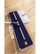 Hands Free Flat Mop   Microfiber Cloth With Self Squeezing Water    Wet &amp; Dry   Washable Pads   360&deg; Rotating Mop   All Kinds Of Floor Cleaning - 42 cm DARK BLUE CP615