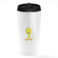 Loud Universe - Tweety Cute White Travel Tumbler Kids Gift Cute Girl Stainless Steel Tumbler with Black Sip Lid