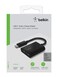 BELKIN Rockstar 3.5mm Audio + USB-C Charge Adapter - 2-Port Adapter - Black
