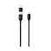 Smart iConnect Fabric Braided Type-C/USB-A to Lightning 12W Fast Charging Cable 1.5m Black