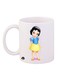 Snow White Printed Mug White/Blue/Yellow 12ounce