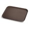 Vague Non Slip Plastic Slip Tray Rectangular Brown 37.5x50 cm