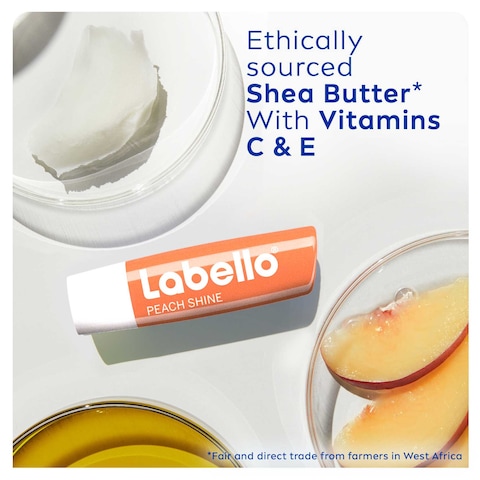 Labello 24-Hour Melt-in Moisture Peach Shine Lip Balm 4.8g