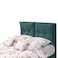 In House Le&oacute;n Velvet Bed Frame - Single - 200x90 cm - Turquoise