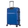 Cabinpro Hard Case Medium Checked Luggage Trolley For Unisex Polypropylene Lightweight 4 Double Wheeled Suitcase With Built In TSA Type Lock Travel Bag CP002 Sapphire Blue
