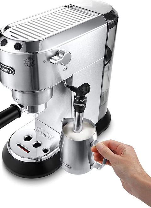 DeLonghi Dedica Style Pump Espresso Machine, EC685.M -Silver