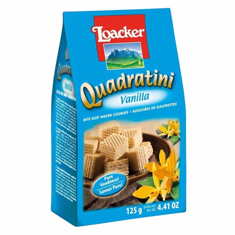 Loacker Quadratini Vanilla Wafer 125g