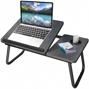 Buy Bed Laptop Table Folding Tray Desk with Cup Holder Stand 4 ...