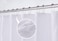 PEVA Shower Curtain Liner Solid White, Hotel Quality, Machine Washable, 180 x 180 cm, for Bathroom