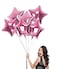 GrandShop 50808 Star Shape 18" Inch Foil Balloons - Baby Pink (Pack of 5)