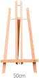 Generic Desktop Small Desktop Foldable Desktop Restaurant Poster Frame Easel Album Mini Display Frame Triangle Easel Wooden Painting Art Advertising Display Rack (Size : 50cm)