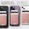 Spigen Urban Fit (MagFit) Magnetic Wallet Card Holder [3 cards] for MagSafe compatible with iPhone 15 Pro Max / 15 Pro / 15 Plus / 15 / iPhone 14/13/12 series - Rose Gold