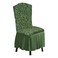 6-Piece Woven Jacquard Stretch Fit Dining Chair Covers Set Olive Green