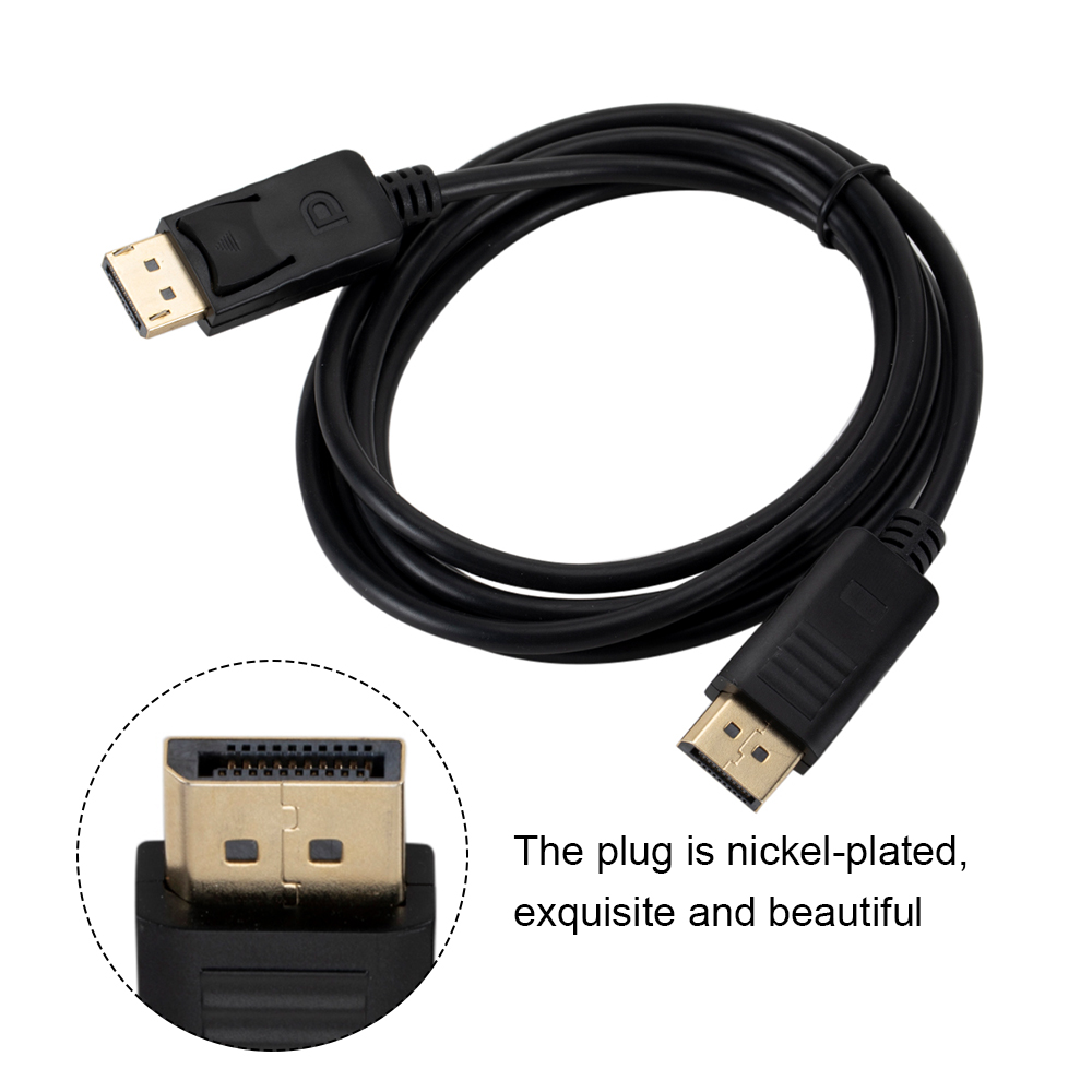 Generic-1.8M DisplayPort Cable DP Male to DP Male Display Port Video Audio Adapter Cable for PC HDTV Projector Laptop 1080P