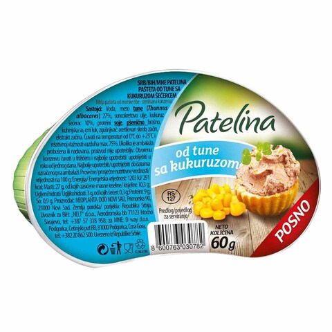 Neoplanta Patelina Corn Tuna Pate 60g