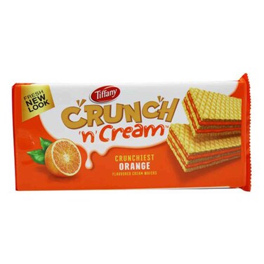 Tiffany Crunch N Cream Orange Wafers 153g