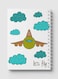 Lowha Spiral Notebook With 60 Sheets And Hard Paper Covers With Lets Fly Doodle Design, For Jotting Notes And Reminders, For Work, University, School