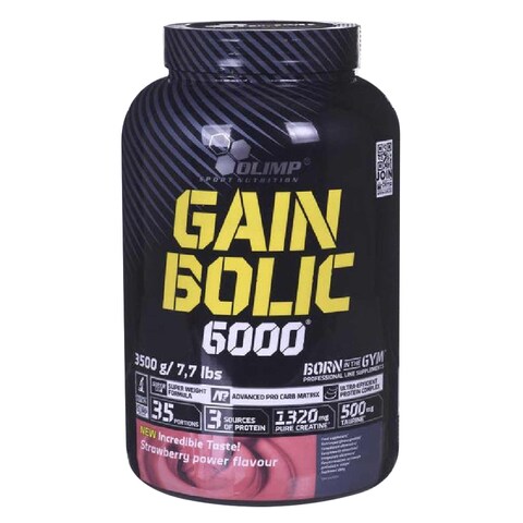 Olimp Labs Gain Bolic 6000 Powder Strawberry Flavour 3 5 | OMAN