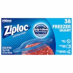 Buy Ziploc Seal Top Food Freezer Quart 38 Bags in UAE