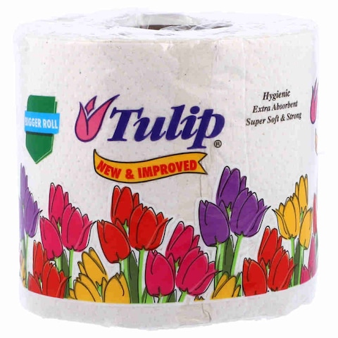 Rose Petal Tulip Bachat Roll White