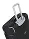 Senator Soft Shell Trolley Luggage Set of 4 For Unisex Ultra Lightweight Expandable Suitcase With 4 Wheels LL003 Black