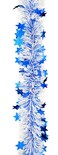 Christmas Tinsel with Stars Blue 200cmx10cm