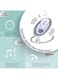 Moon 5 Point Harness Baby Swing Circle, 0-6M, Holds Upto 9Kg With Remote Control, Grey