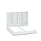 In House Berlin Velvet Bed Frame - Single - 200x90 cm - White