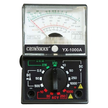 Crownman Analog Multimeters Black