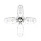 AFRA 4-Leaf Foldable LED Bulb, 30W, 220-240V, Indoor &amp; Outdoor Use, Connection Base E27, Cool White Colour (6000-6500K), Flame-Retardant, AF-20LLED, With 2 Year Warranty