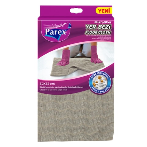 Parex Microfiber Floor Cleaning Cloth 50X55Cm Grey