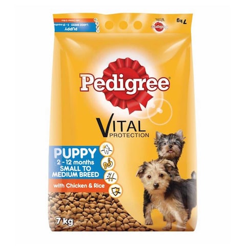 Pedigree Vital Protection Chicken And Rice Puppy Food 7Kg