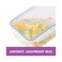 Lock &amp; LockClassic Plastic Rectangular Food Container Clear/Blue 360ml