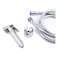 Home Pro Zinc Alloy Shattaf With Hose Silver Set of 3