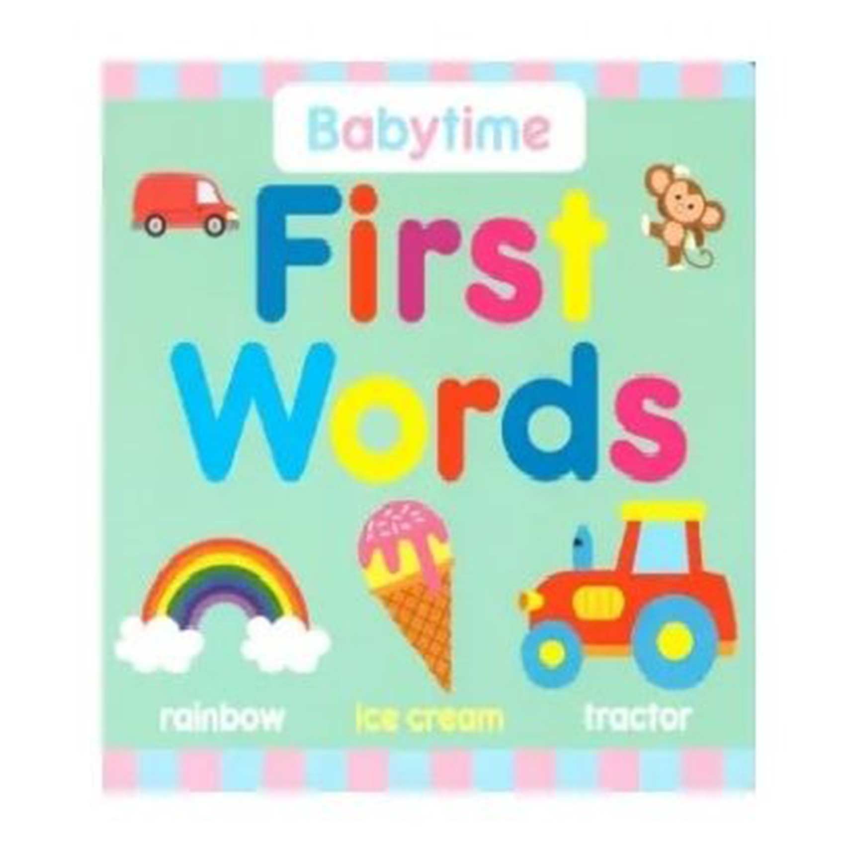 Baby First Words Book - Green