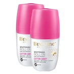 Buy Beesline Whitening Roll-On Deodorant Cotton Candy White 50ml Pack of 2 in UAE