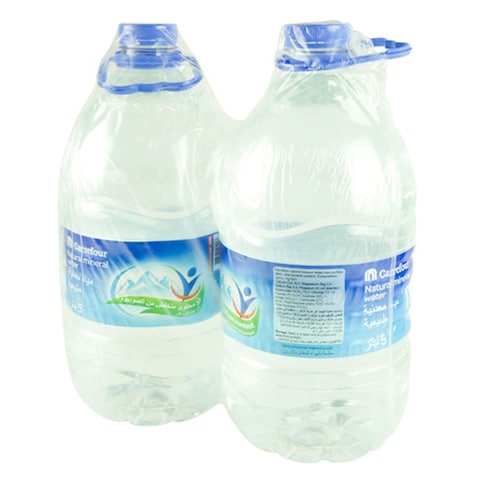 كارفور مياه شرب طبيعية 5 ليتر - حزمة من 2