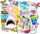 ESSEN Waterproof Cute Stickers For Laptop Water Bottle - 103 Pcs