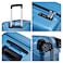 Eminent Hard Case Travel Bag Cabin Luggage Trolley Polycarbonate Lightweight Suitcase 4 Quiet Double Spinner Wheels With Tsa Lock KJ84 Bright Blue