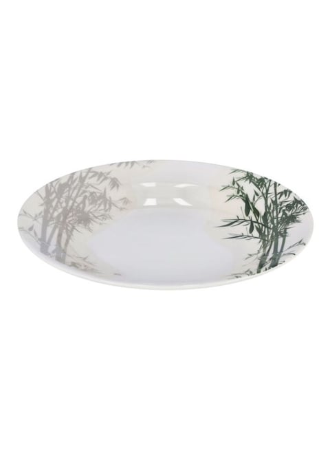 Royalford Melamine Soup Plate White/Green/Grey 8Inch