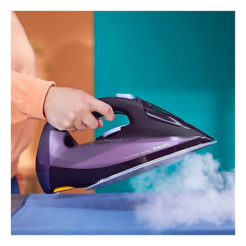 Philips Azur Steam Iron 7000 Series DST7051 Purple