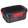 علبة حافظة طعام ام ديزين مع مشابك حمراء - 1.6 لتر