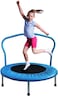 Sky Land Fitness 36" Jumping Trampoline For Kids, Fitness Rebounder With Removable Foam Handle &amp; Safety Pad/ Bungee Cords, Stable &amp; Quiet Exercise Rebounder For Indoor &amp; Outdoor, EM-8101