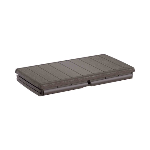 Cosmoplast Cedargrain Deck Storage Box Dark Brown 416L