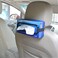 Car Tissue Paper Box Holder Auto Rear Seat Headrest Support Hold Clip Sun Visor Tissue Box Holder,Car Mount Organizer (Black)