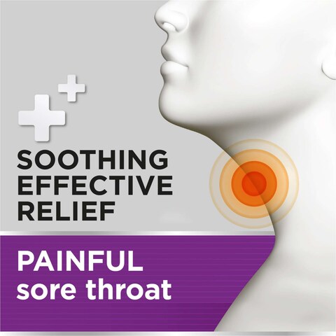 Strepsils Extra Blackcurrant Lozenges Double Action Effective Pain Relief For Sore Throats 24 Lozenges
