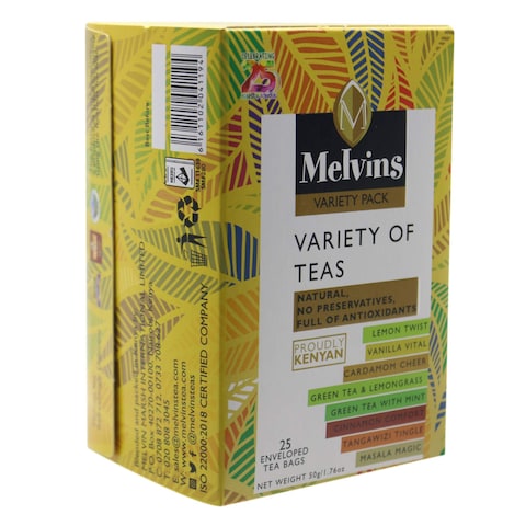 Melvins Variety of Tea Bags 25 Count