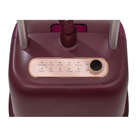 Black + Decker Digital Twin Pole Garment Steamer 2400 Watt - Burgundy - GSTD2400-B6