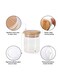 Marrkhor 680ml Glass Jars With Bamboo Lids Silicon Ring Set Of 12, Air Tight Kitchen Food Cereal Containers For Storage